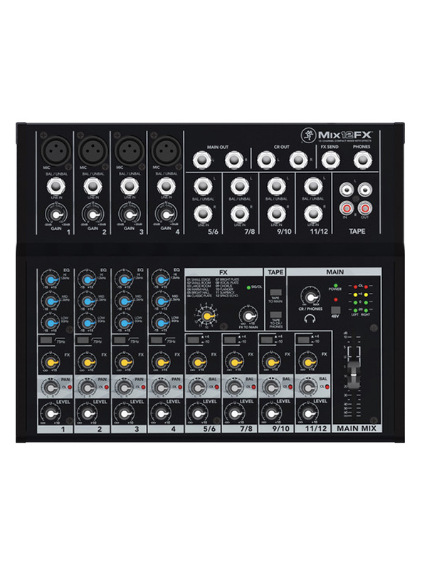 Mackie Mix12FX - 12-Channel Compact Mixer with Effects | Shop