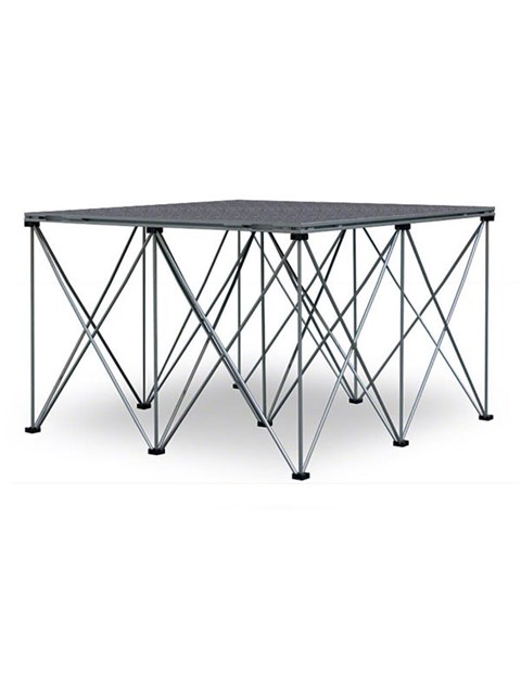 Intellistage 4x4 ft Platform w/ 24 inch Riser-Carpet ...
