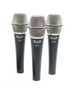 CAD D38X3 Supercardioid Dynamic Instrument Microphone