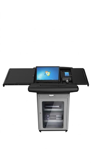 Smart Podium S700 Integrated teaching podium with 10U rack