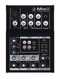 Mackie Mix5 - 5-Channel Compact Mixer 