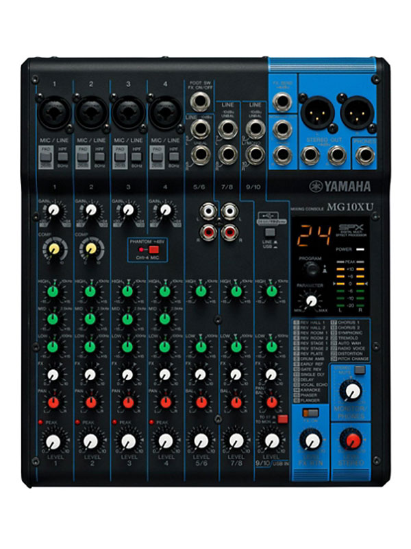 Yamaha MG10XU 10Channel Mixing Console w/ FX Shop Definitive Audio