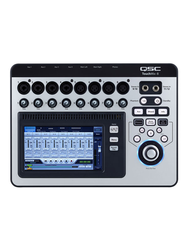 QSC TouchMix-8 Compact Digital Mixer with Touchscreen | Shop ...