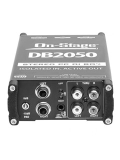 On-Stage DB2050 Active Stereo Multi-Media DI Box